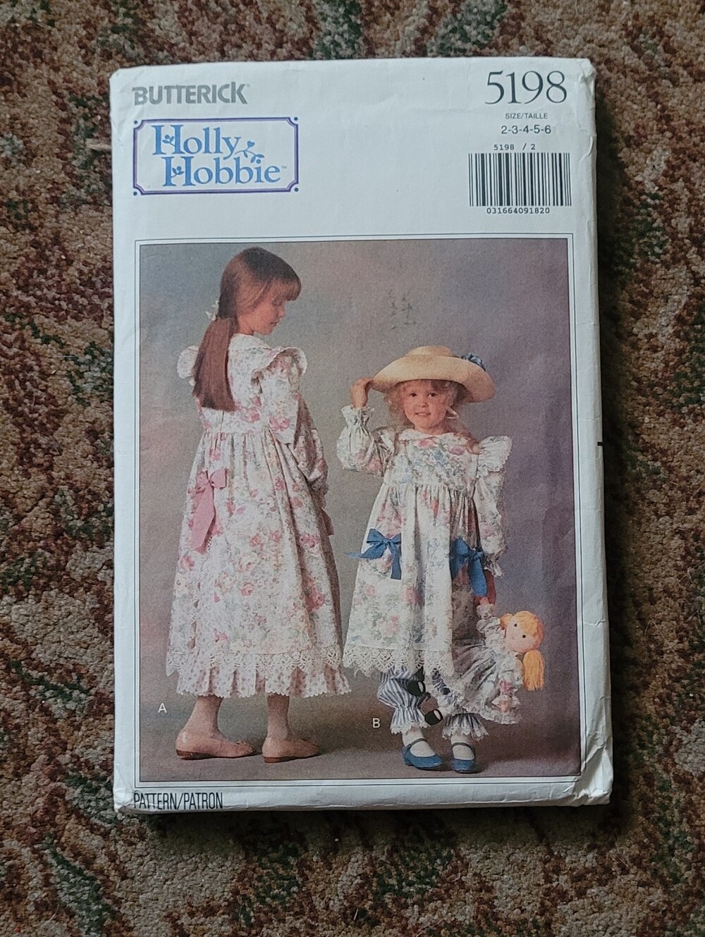 Butterick Holly Hobbie Girls'  Dress Sewing Pattern